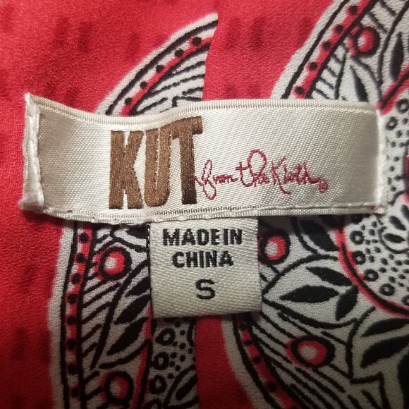 KUT from the Kloth Boho Paisley Cascade Ruffle Tank Top - Picture 2 of 16